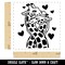 Giraffes in Love Necks Intertwined Anniversary Valentine&#x27;s Day Self-Inking Rubber Stamp Ink Stamper